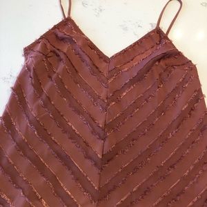 Free People coral fade away tank